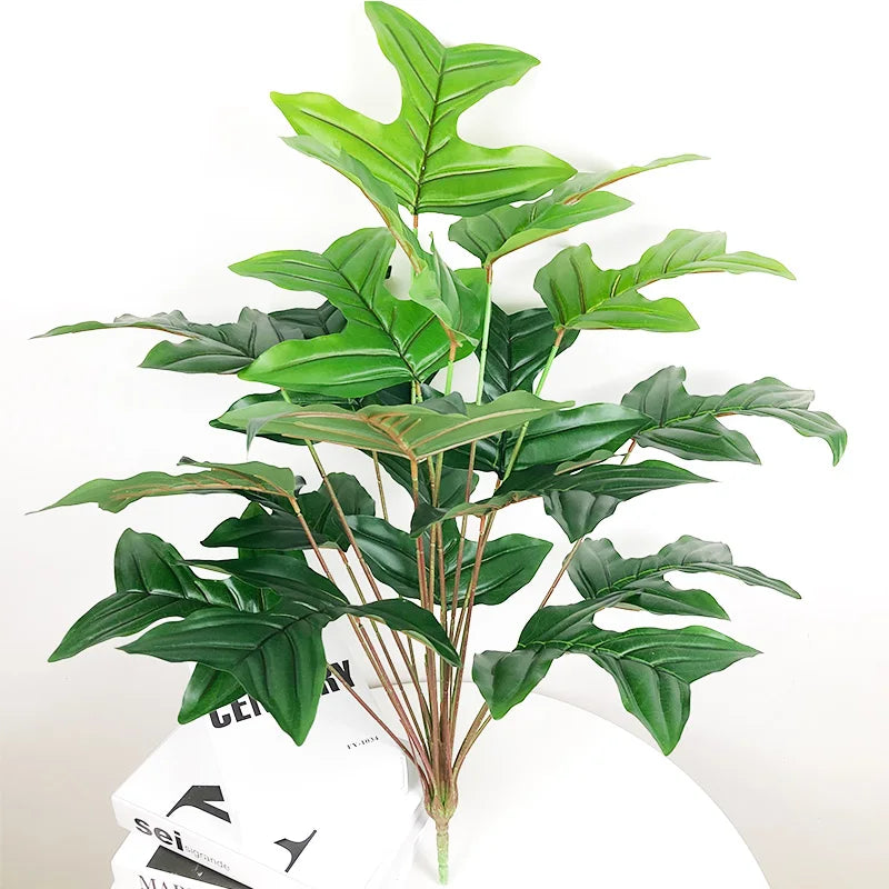 feuilles tropicales monstera palmier artificiel pour décoration intérieure - vue 8 sur 18