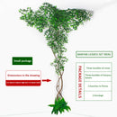 Artificial green plants winding vines, simulated banyan branches, everlasting banyan tree interior decoration, living room, home