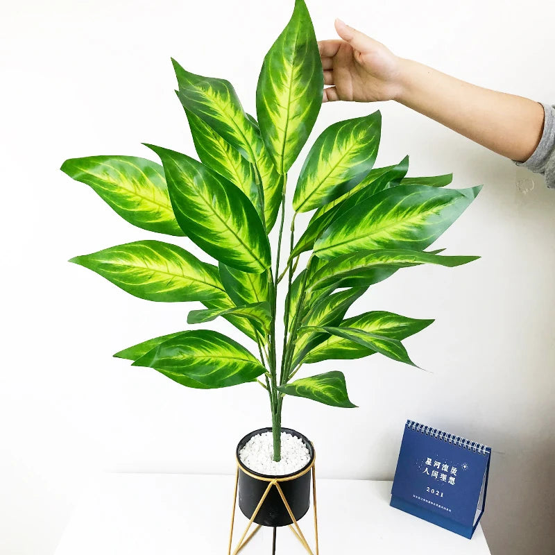 grand arbre artificiel monstera tropical pour décoration intérieure et jardin - vue 3 sur 13