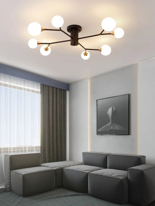 Moderne und schlichte Deckenleuchten im nordischen Stil – Kreatives Design - vue 6 sur 17