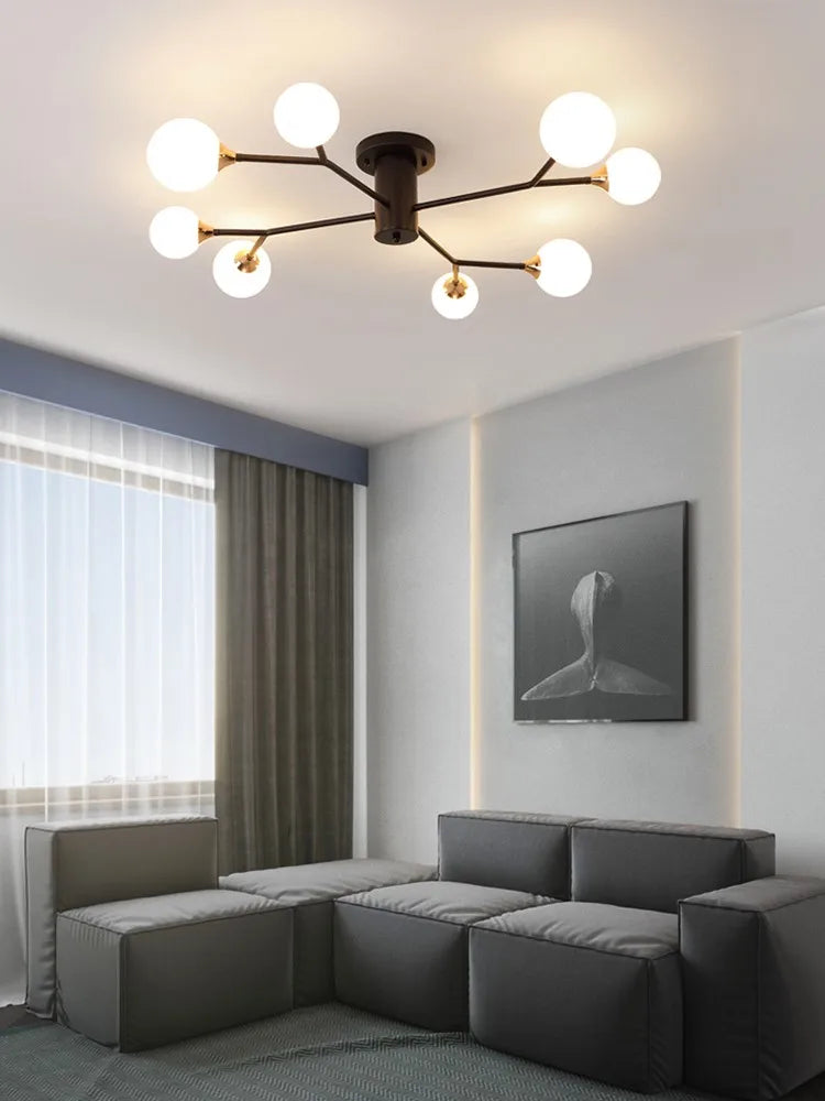 Moderne und schlichte Deckenleuchten im nordischen Stil – Kreatives Design - vue 5 sur 17