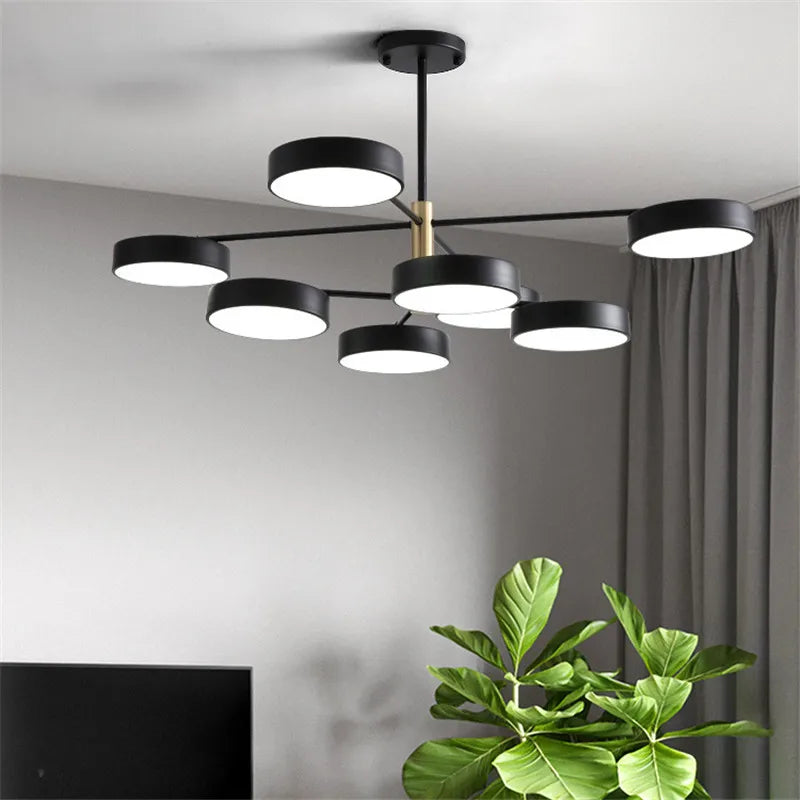 lustre led moderne nordique simple pour décoration intérieure - vue 2 sur 11