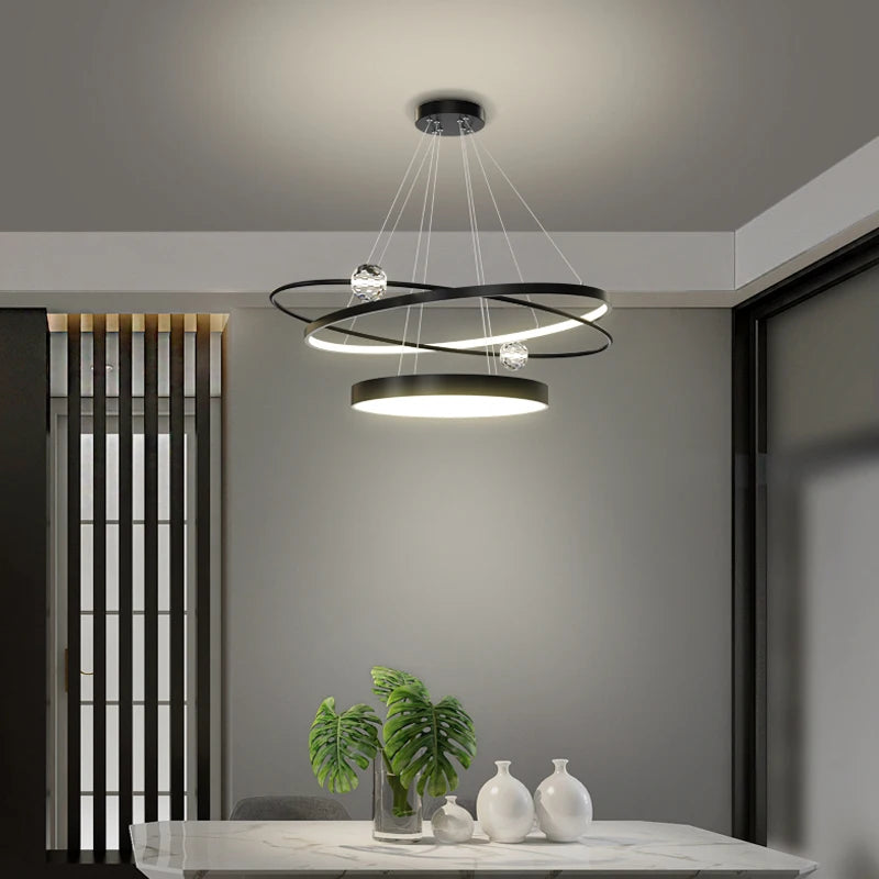 lustre moderne en cristal éclairage créatif pour intérieur - vue 4 sur 6
