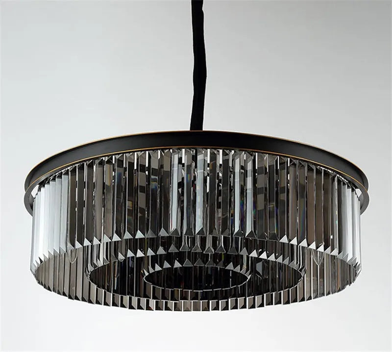 lustre moderne en cristal pour restaurant et bar élégant - vue 10 sur 15