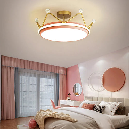 Kinder-Pendelleuchte Krone LED modern Winfordo - vue 3 sur 12