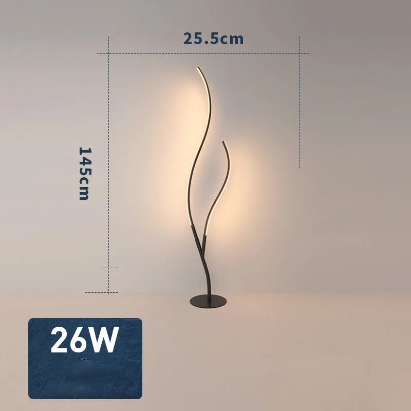 Moderner LED-Stehleuchte mit Fernbedienung und dimmbar - vue 7 sur 8