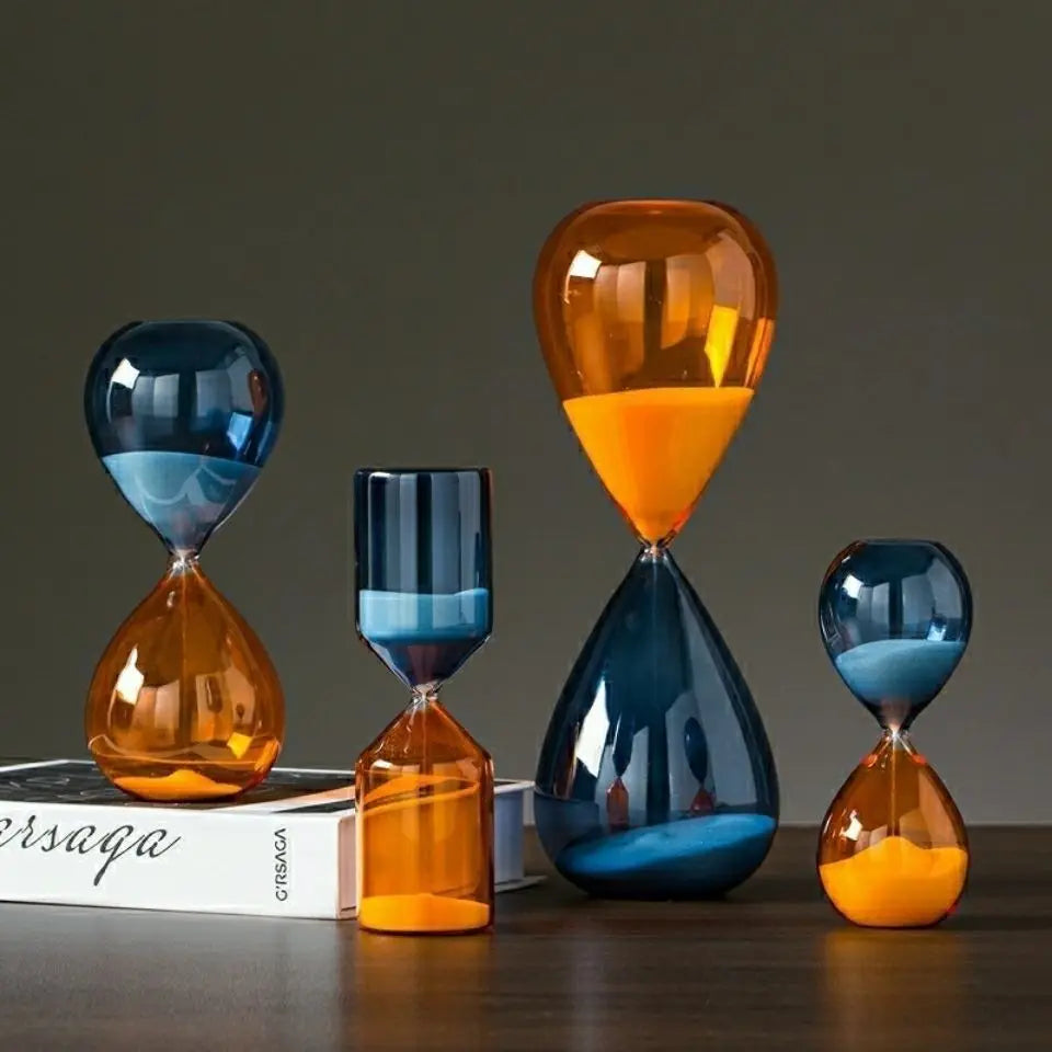sablier décoratif en verre pour bureau et artisanat - vue 3 sur 6