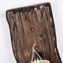 Industrielle Wandleuchte aus Holz für Café und Restaurant