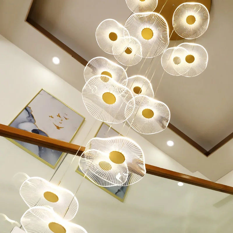 suspension moderne en acrylique pour décoration intérieure élégante - vue 4 sur 18