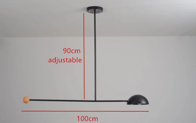 Kronleuchter im minimalistischen Retro-Design für zeitgenössische Innenräume