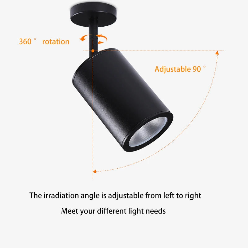 spot led 	monté en surface étanche avec tige de suspension - vue 6 sur 18