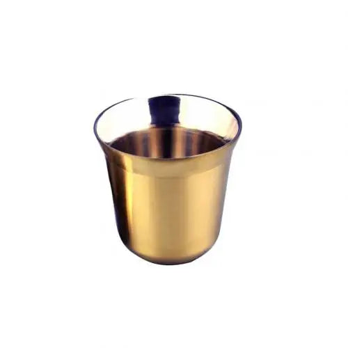 Lot 4 tasses expresso inox double paroi 80ml