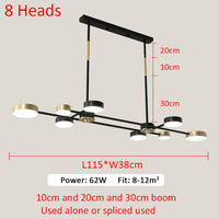 lustre led moderne nordique avec suspension décoratives