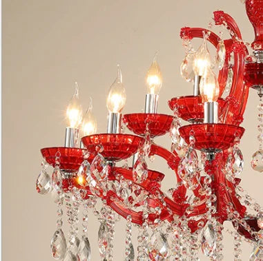 Moderner Kronleuchter aus Eisen und Kristallglas im Art-déco-Stil als Pendelleuchte