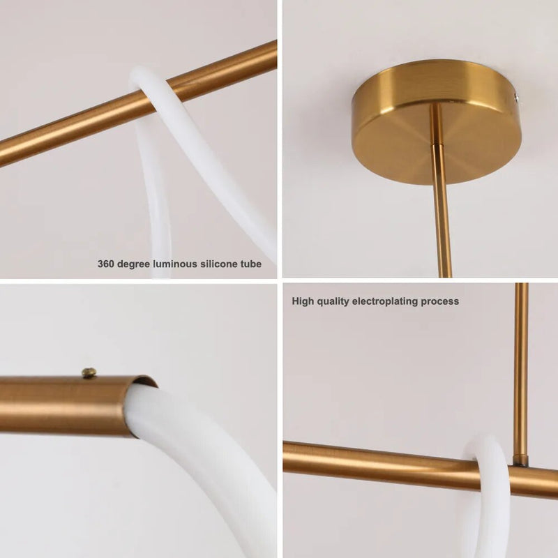 lampes lumière led suspension moderne