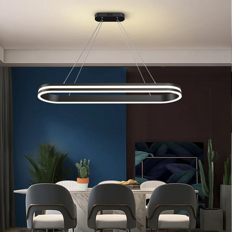 suspension led pour éclairage intérieur moderne et élégant - vue 5 sur 8