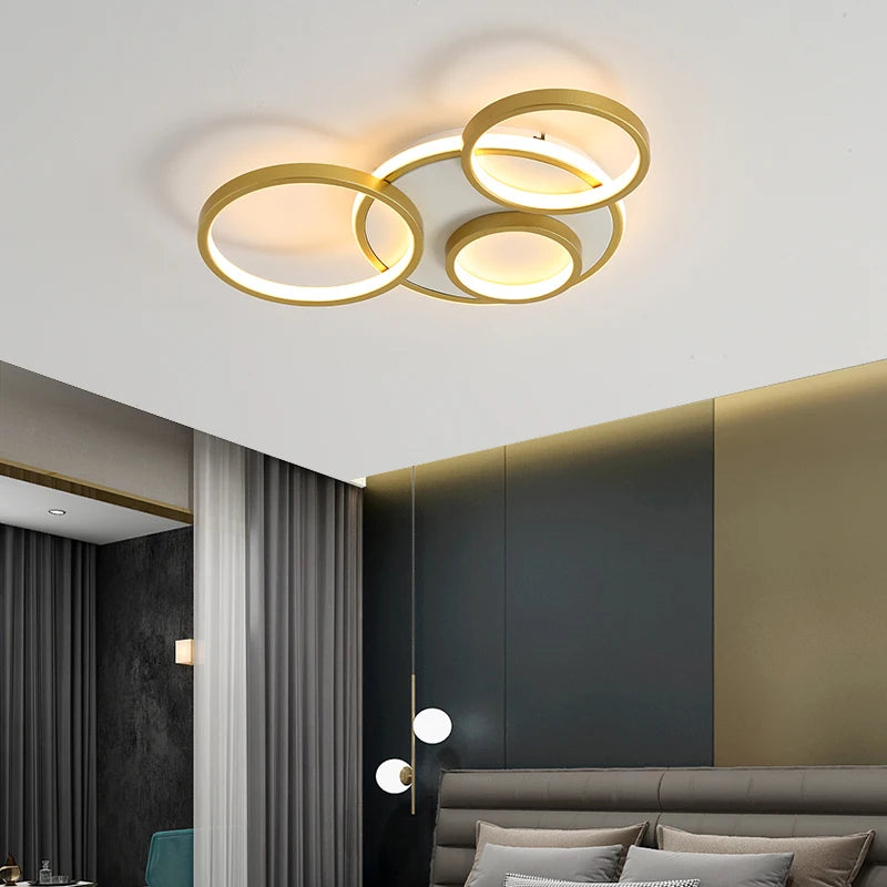 lustre led moderne en bois et aluminium pour éclairage intérieur - vue 4 sur 18