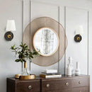 Wandleuchte aus Stoff im Mid-Century-Stil für die Innendekoration