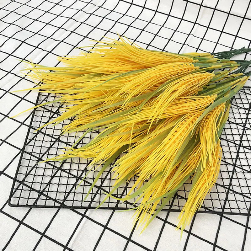 bouquet de fleurs artificielles épis de blé pour décoration automnale - vue 8 sur 10