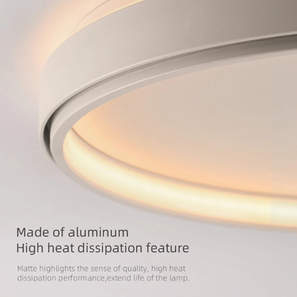 Plafonnier en silicone ultra-mince moderne LED - vue 5 sur 6
