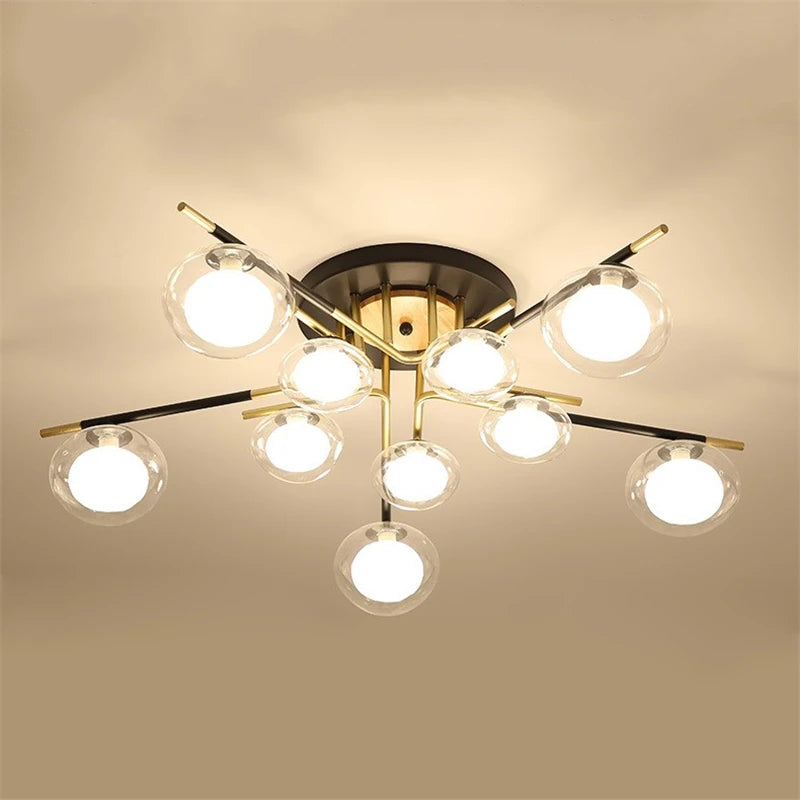 plafonniers nordiques simples luxe décoration maison luminaires suspendus