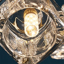 Kronleuchter LED Eiskubus Kupfer Gold Beleuchtung im nordischen Industrie-Stil