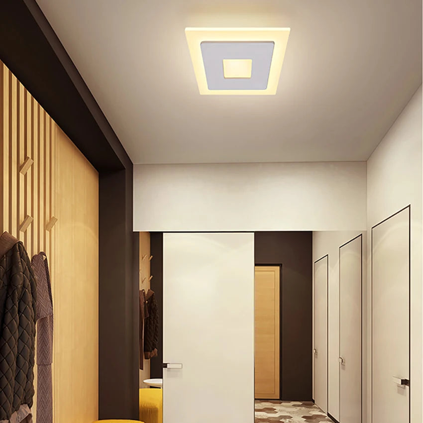 Moderne LED-Deckenleuchte aus Acryl für dekorative Innenräume - vue 4 sur 6