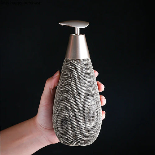 bouteille en céramique pour lotion gel douche et savon