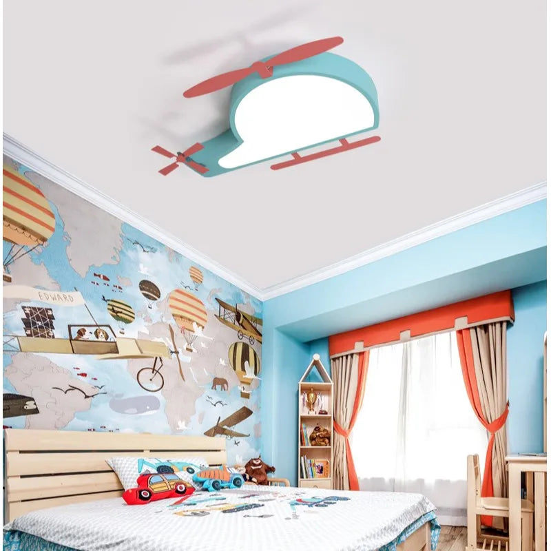 plafonnier led minimaliste pour chambre d'enfant protection yeux - vue 4 sur 8