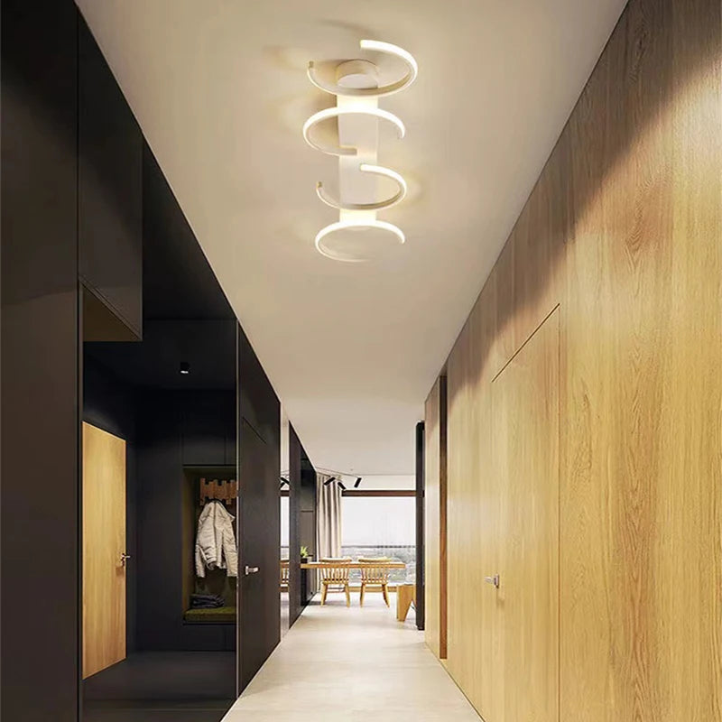 Moderne LED salon plafonnier chambre salle à manger éclairage intérieur étude couloir plafonnier lumière pour chambre lustres - vue 7 sur 12