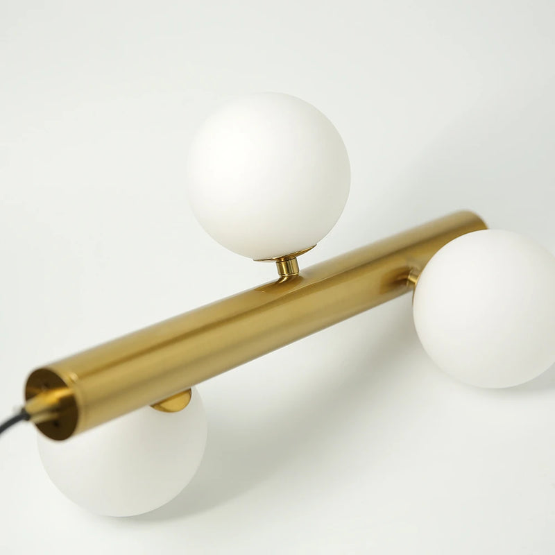 lustre moderne en verre mat suspension led luminarias