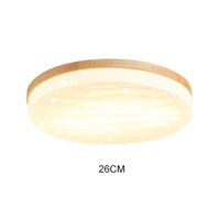 plafonnier bois japonais nordique led ambiance