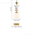 suspension led décorative dessin animé nordique pour noël