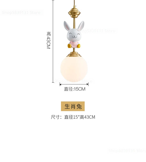 suspension led décorative dessin animé nordique pour noël