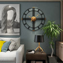 Modern Minimalist Iron Wall Clock, Nordic Style, Mute Clock, Living Room, 50cm
