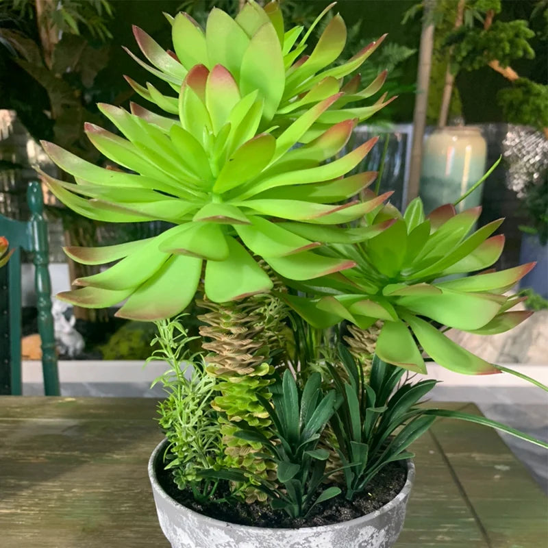 cactus tropical artificiel pour décoration de bureau - vue 4 sur 12