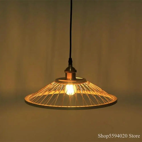 lustre en bambou zen créatif pour restaurant et bar