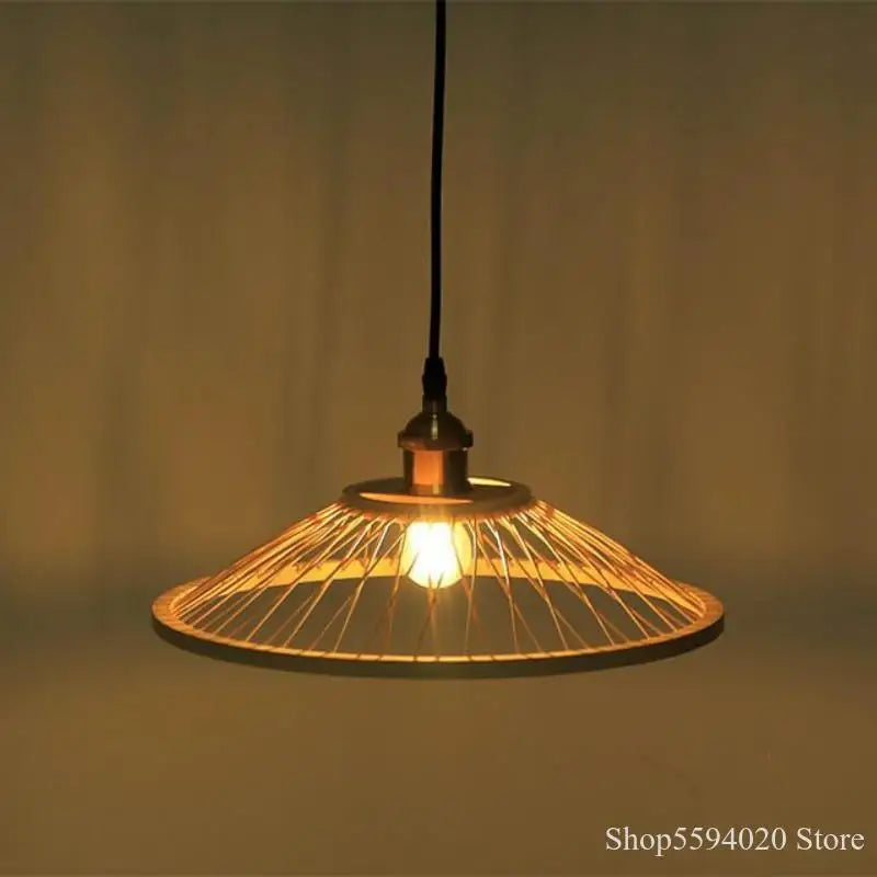 lustre en bambou zen créatif pour restaurant et bar - vue 2 sur 6