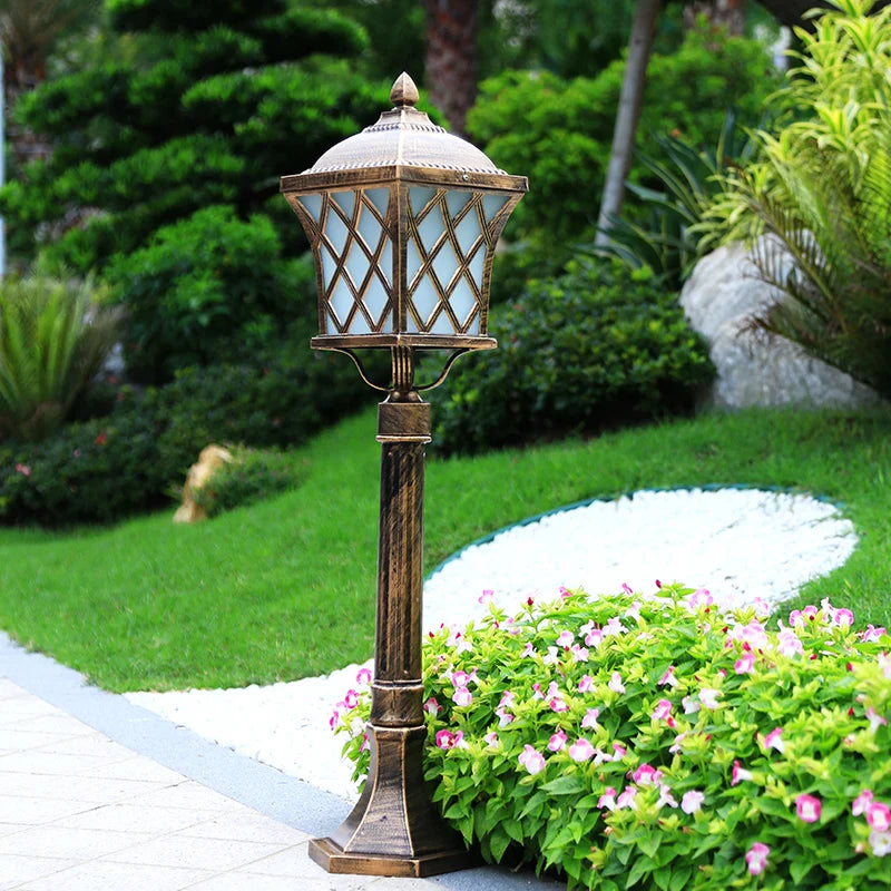 lampe de pelouse extérieure étanche style européen éclairage de jardin - vue 7 sur 8