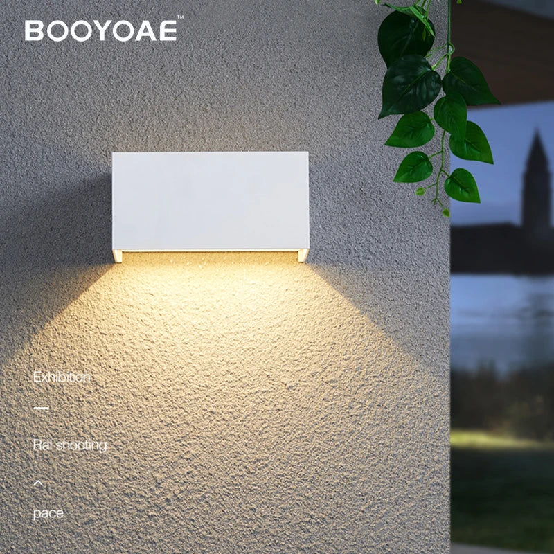 Applique extérieure IP54 étanche Simple aluminium monté en Surface originalité cuboïde réglable décoration éclairage mural - vue 4 sur 6