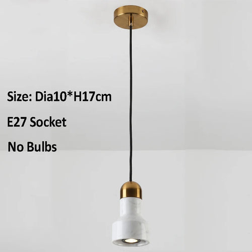 Design-Pendelleuchte aus Marmor für ein modernes und elegantes Ambiente - vue 9 sur 8