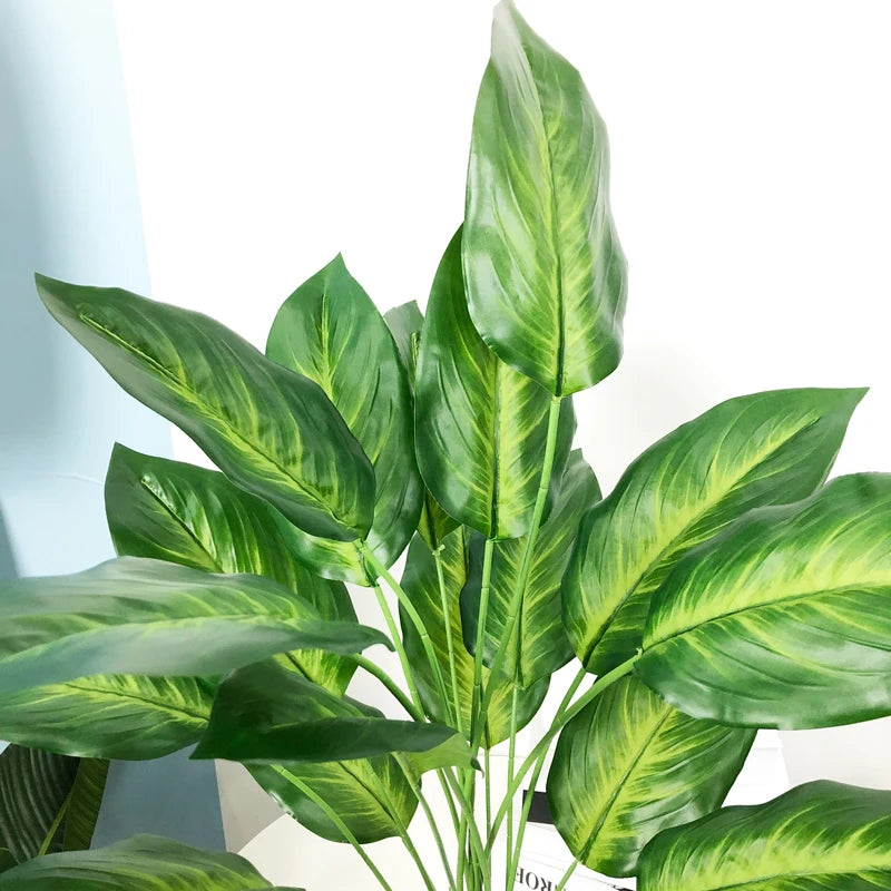 plantes artificielles strelitzia et monstera pour décoration tropicale - vue 5 sur 12