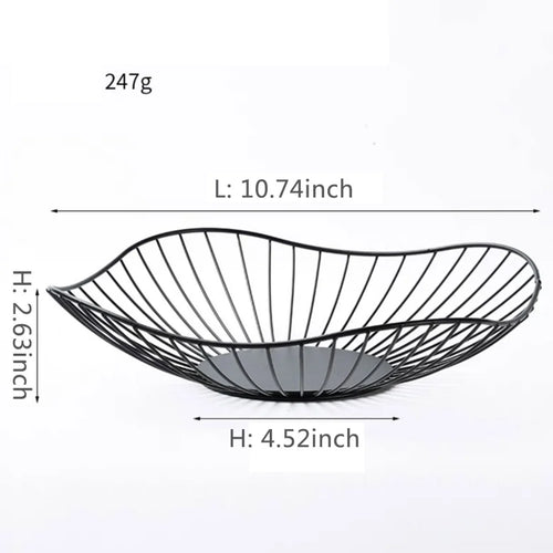 bols de rangement modernes en métal pour collations et fruits - vue 10 sur 17