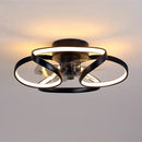 ventilateur de plafond smart led muet trois vitesses 	 style
