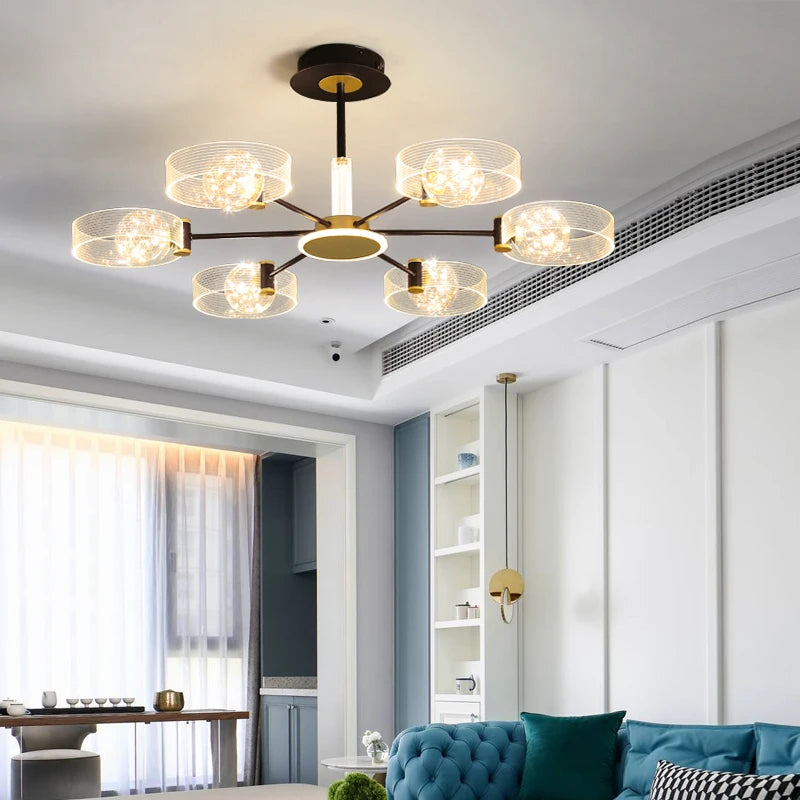 lustre led design pour intérieur moderne et élégant - vue 7 sur 10