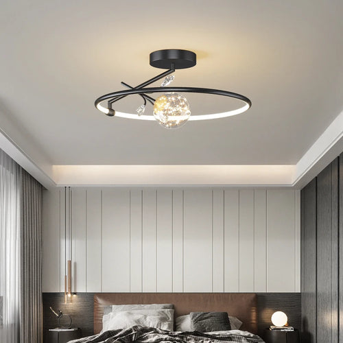 Moderne Deckenleuchte aus Kristallglas für ein elegantes Interieur - vue 2 sur 8