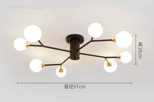 Moderne und schlichte Deckenleuchten im nordischen Stil – Kreatives Design - vue 17 sur 17