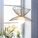 Design-Pendelleuchte aus Metall mit verstellbarem Kabel und LED