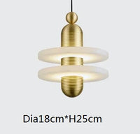 lampes suspendues led nordiques en marbre de luxe