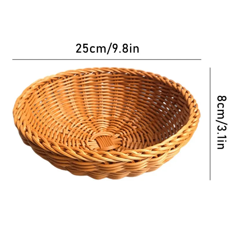 panier tissé à la main pour fruits et légumes rangement et pique-nique - vue 16 sur 29